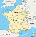 Paris political map - Map of Paris political (Île-de-France - France)