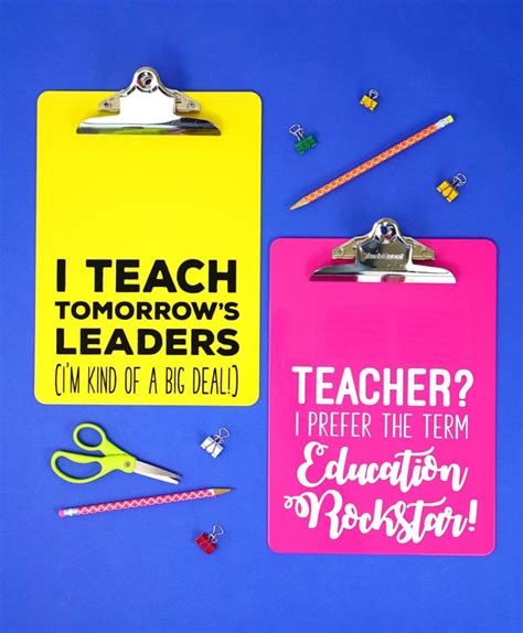 Teacher Appreciation Gift Idea Quote Clipboards Happiness Is Homemade