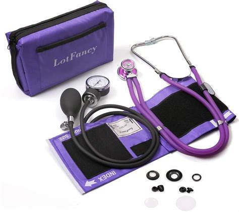 Buy Lotfancy Aneroid Sphygmomanometer With Stetho Kit Adult