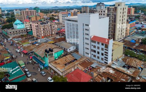 Aerial View Of The City Of Arusha Tanzania Stock Photo Alamy