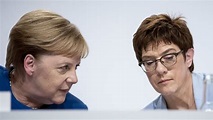 Angela Merkel und Annegret Kramp-Karrenbauer fliegen getrennt in die ...