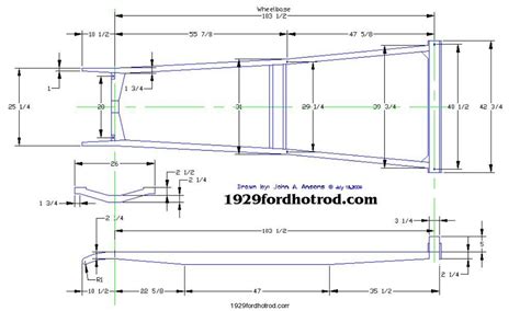 Chassis Dimensions Ford Roadster Roadsters Hot Rods