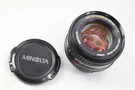 Minolta 50mm F14 Lens Md Rokkor X 5014 Manual Lenscapsfastsharp