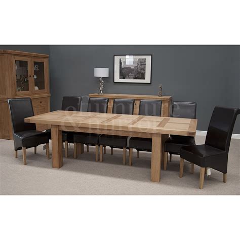 Chunky 12 Seater Dining Table Furniture And Mirror