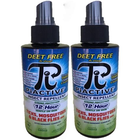 Piactive Deet Free Insect Repellent 2x160ml Halifaxtrails