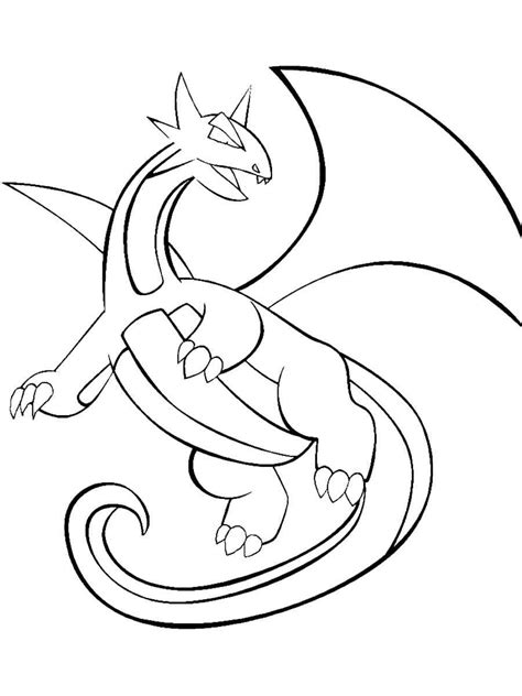 Salamence Pokemon Coloring Pages