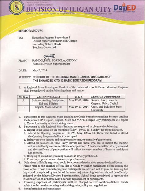 Deped quezon city and the department of agriculture (da) formally forged a partnership to strengthen the gulayan sa paaralan program (gpp) being implemented in the 96 public elementary schools in the city through the signing of a memorandum of agreement (moa) on september 16, 2020 at the agriculture. Issuances