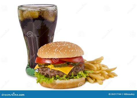 Burger French Fries And Cola Stock Images Image 26317744