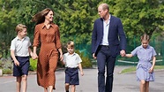 Jorge y Luis y Carlota, los nuevos príncipes de Gales