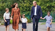 Jorge y Luis y Carlota, los nuevos príncipes de Gales