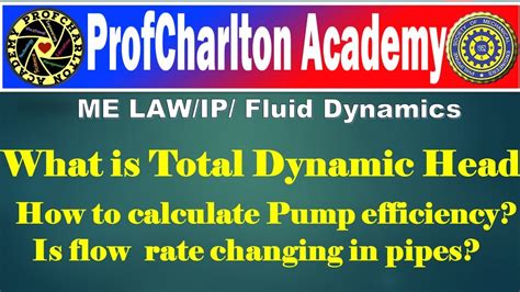 How To Calculate Total Dynamic Head For A Pump How To Solve For