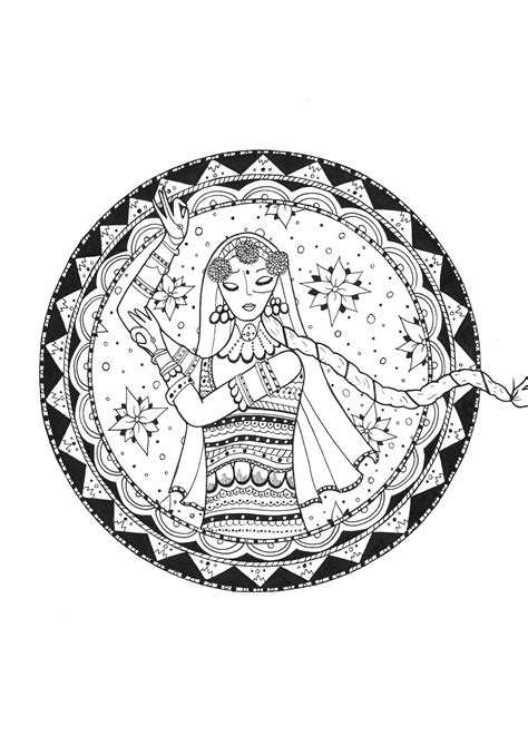 Coloring pages india for ancient india coloring pages. Bollywood rachel - India Adult Coloring Pages