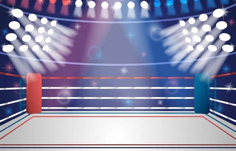 Boxing Ring Arena Background 7669368 Vector Art At Vecteezy