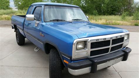 Dodge Ram 2500 Extended Cab Pickup 1993 Blue For Sale