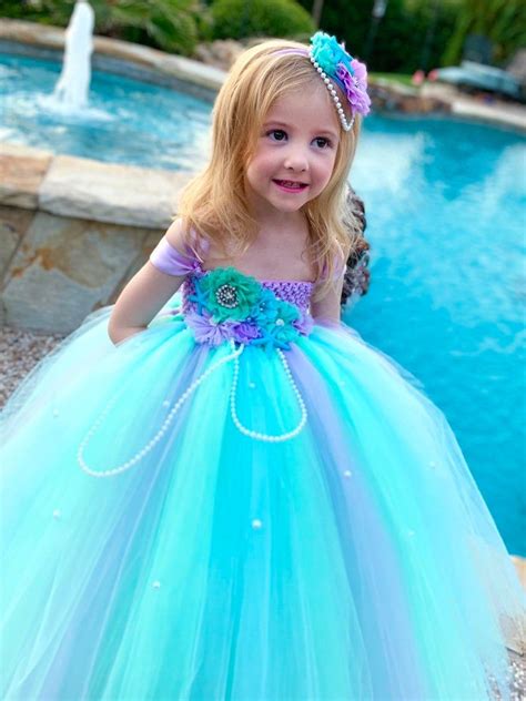 Mermaid Tutu Dress Mermaid Birthday Dress Under The Sea Etsy In 2021