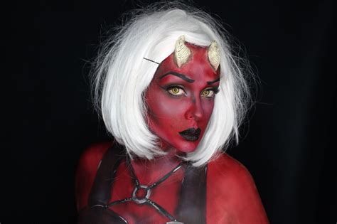 Devil Makeup Red Devil Makeup Beautiful Devil Makeup Halloween Chic
