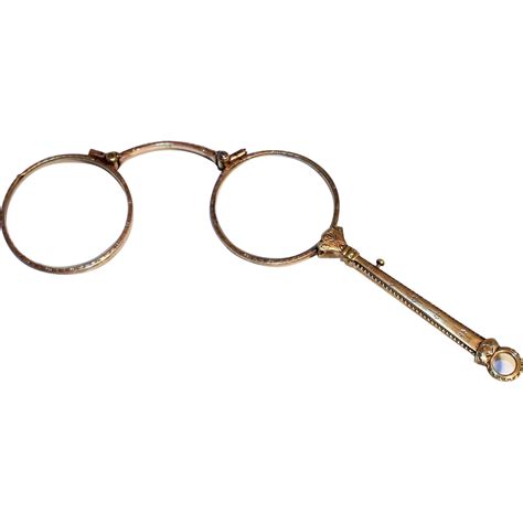 Antique 1880 French Double Gold Pendant Lorgnette Eye Glasses From Partnerantiques On Ruby Lane