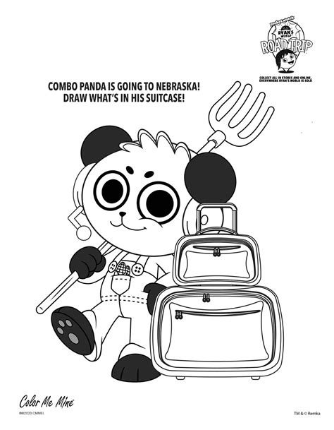 Printable panda coloring pages for kids free coloring sheets. Ryan's World Coloring Fun! - Maple Grove
