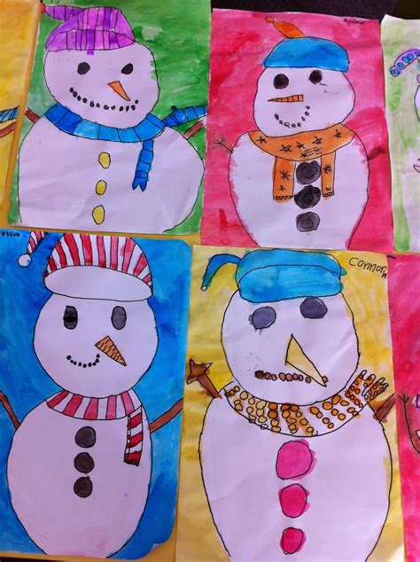 My Winter Friend Snowman Directed Drawing And Painting On Proud To Be