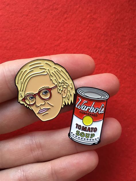 Andy Warhol Pop Art Soft Enamel Pin Etsy