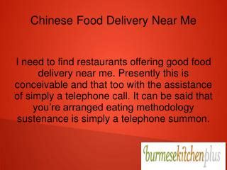 Discover chinese food near your location. PPT - Chinese Food Delivery Near Me PowerPoint ...