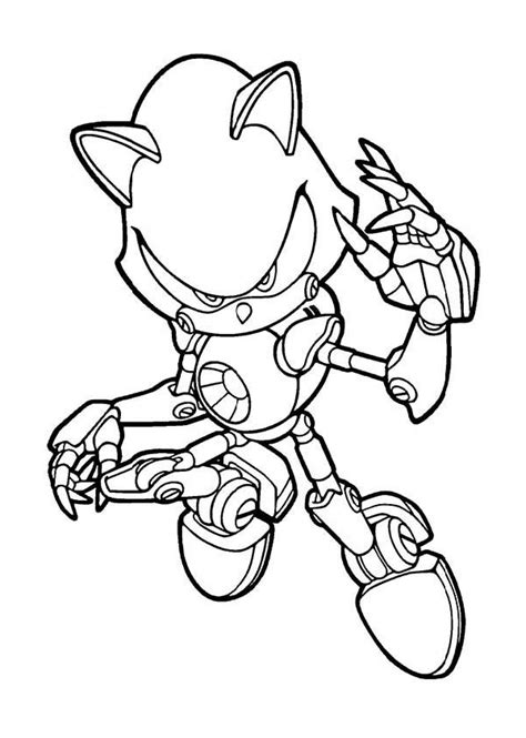 Sonic the hedgehog coloring pages for kids, home worksheets for preschool boys and girls. Metal Sonic Hedgehog Robotic Doppelganger Printable ...