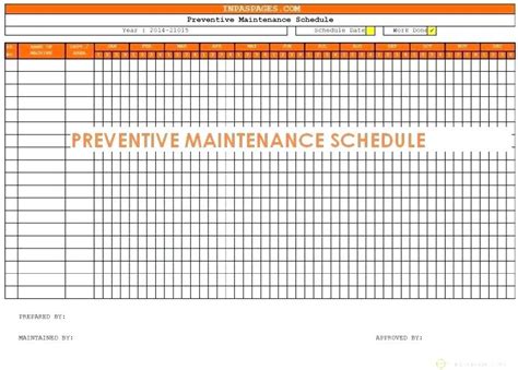 Excel's preventative maintenance program empowers the customer to maintain their tools based on their schedule and budgetary priorities. Preventative Maintenance Program Template ...