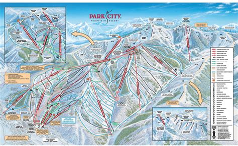 Park City Mountain Ski Map World Map