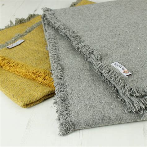 Recycled Wool Throws By Green Tulip Ethical Living