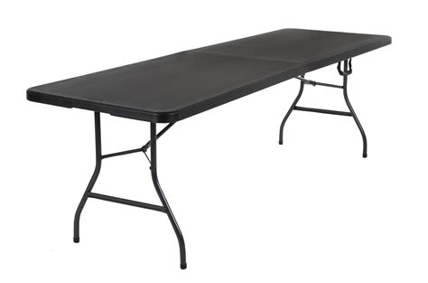 Cosco 8 Foot Centerfold Folding Table Black
