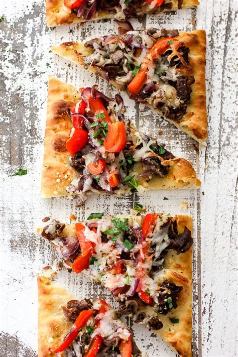 Philly Cheesesteak Flatbread Recipe Philly Cheese Steak Holiday