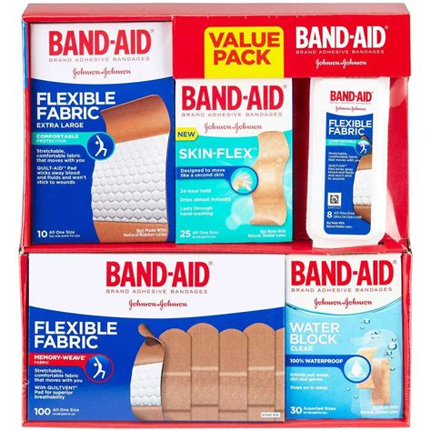 Buy Band Aid Brand Adhesive Bandage Variety Pack Sheer And Clear