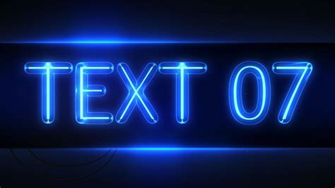 After Effects Template Neon Signs Youtube