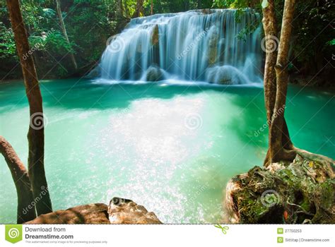 Blue Stream Waterfall Stock Image Image Of Exotic Fall 27750253