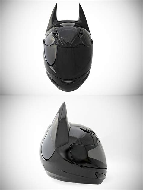 Dark Knight Batman Motorcycle Helmet Gets Upgraded With Gopro Mount