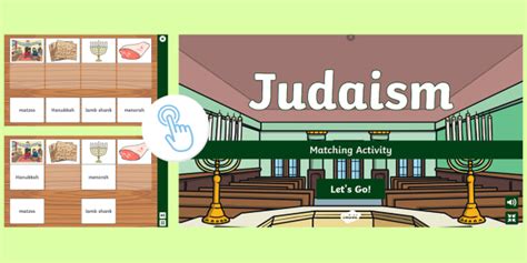 Judaism Interactive Matching Activity