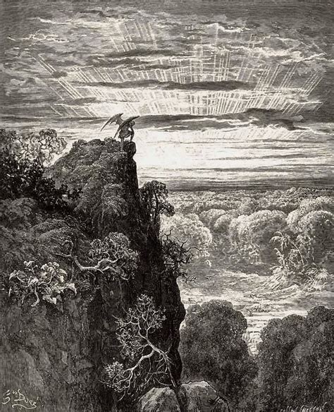 Milton Paradise Lost Satan On Mount Nephates By Paul Gustave Doré