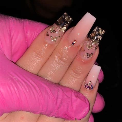 Acrylics In 2020 Clear Acrylic Nails Coffin Nails Designs Pretty
