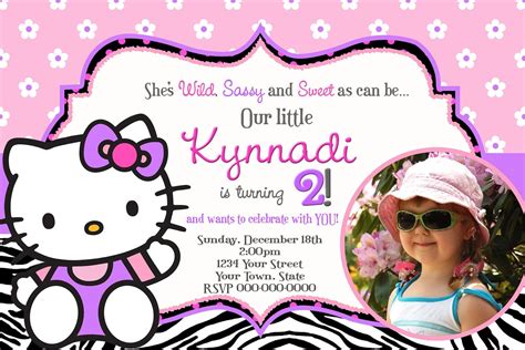 Hello Kitty Birthday Invitation Ideas
