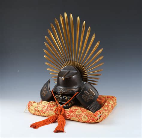 japanese samurai helmet hideyoshi s kabuto with a mask etsy hong kong