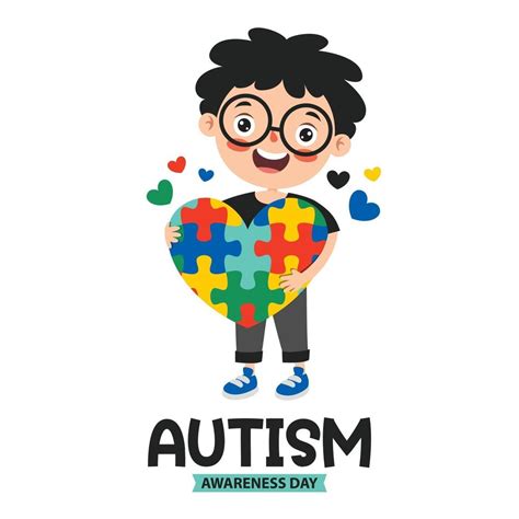 Concept Drawing Of Autism Awareness 2391009 Vector Art At Vecteezy