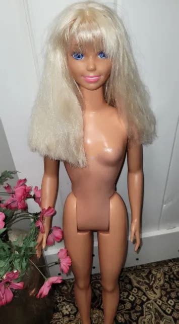 Vintage My Size Barbie Mattel Blonde Blue Eyes Ft Tall Doll