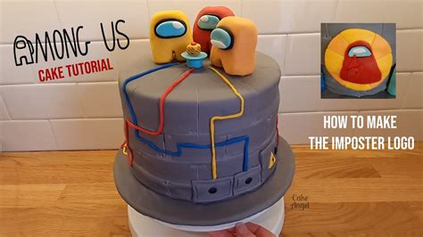 Amazing Among Us Cake Tutorial Imposter Logo Step By Step Guide