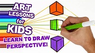 PERSPECTIVE DRAWING FOR KIDS | TWO POINT PERSPECTIVE (ART LESSONS FOR ...