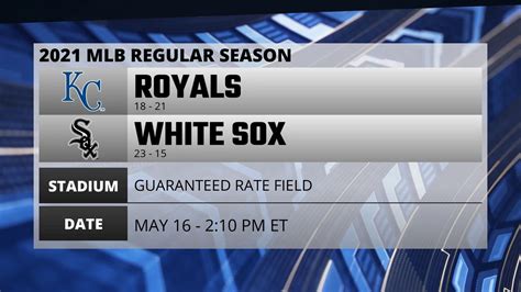 Royals White Sox Game Preview For MAY 16 2 10 PM ET Video Dailymotion
