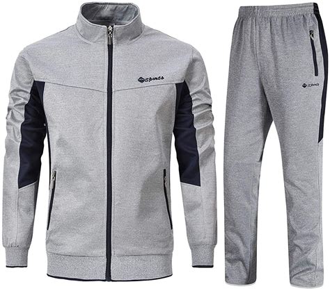ysento men s tracksuits 2 piece jogging suits casual sports sweatsuits track suits set track