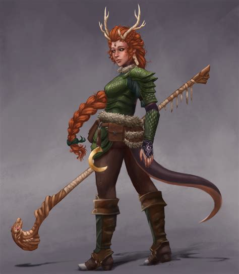 Tiefling Druid Female Character Design Character Design Druid