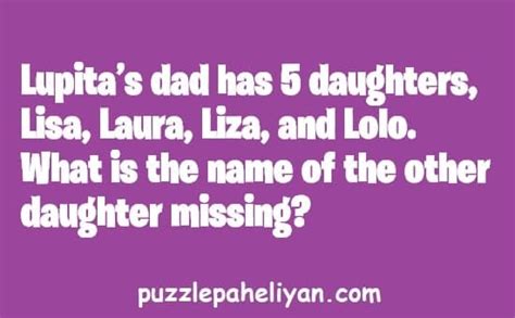 If Lupitas Daughter Is My Daughters Mother Riddle Puzzle Paheliyan