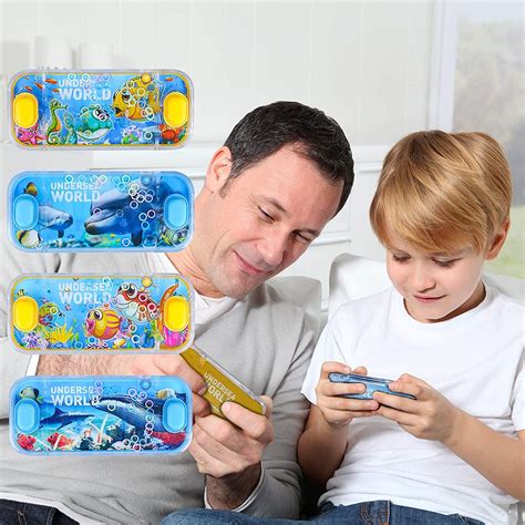 Handheld Water Games 4 Packs Ocean Theme Water Toss Game Aqua Toy