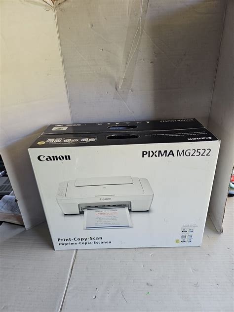 Pixma Mg2522 Wired All In One Color Inkjet Printer Usb Cable Included White Ebay